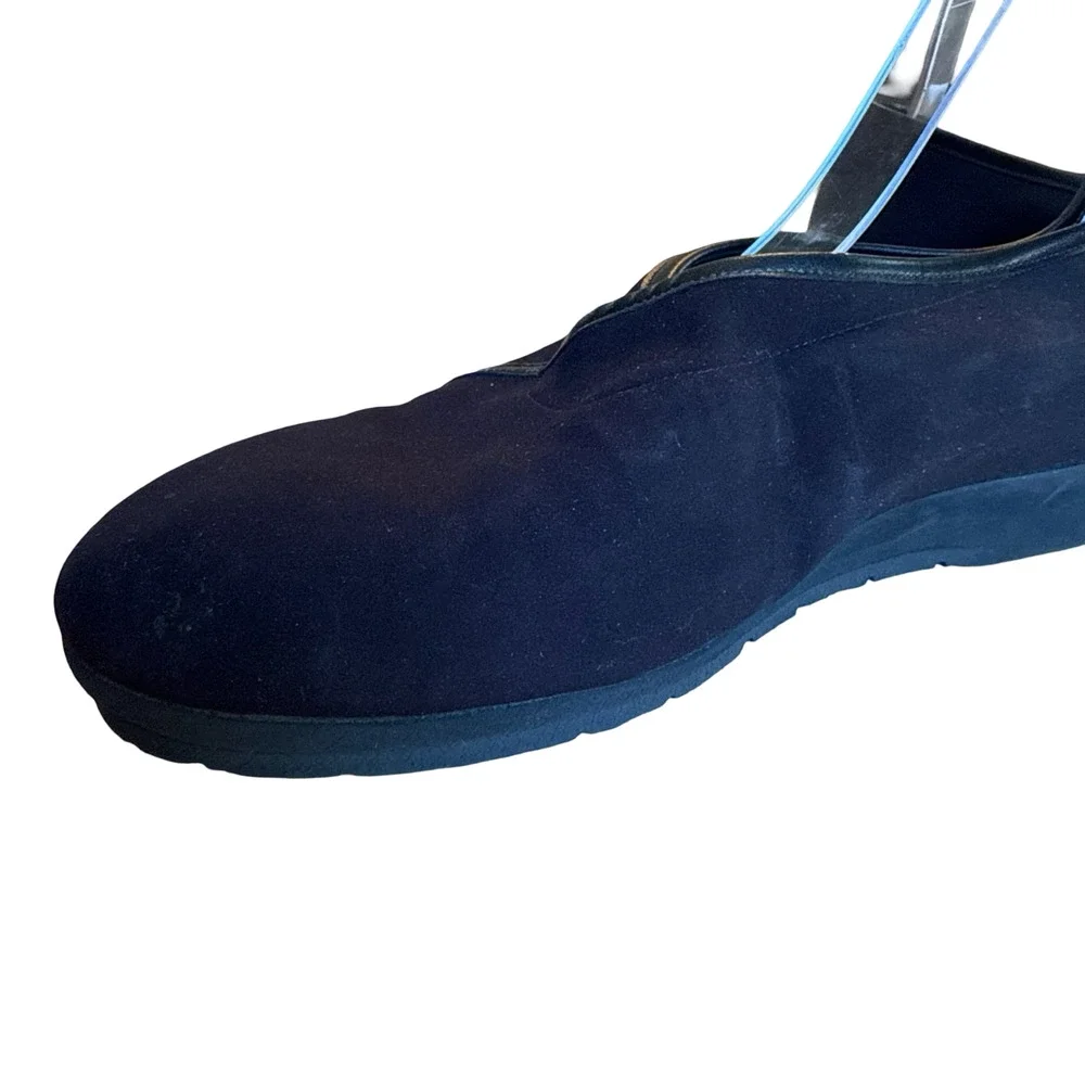 Thierry Rabotin Black Slip On Loafers Flats Comfort Shoes Made in Italy 41 10.5